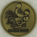67th Fighter Squadron Fighting Cocks Kadena AB Okinawa Japan Air Force Challenge Coin