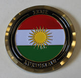 Erbil Kurdistan, Kurds Hunting ISIS Until The Last One Skulls Challenge Coin