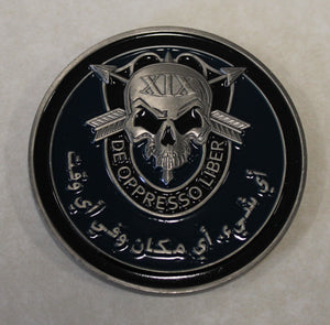 19th Special Forces Group Airborne Joint Special Operations Force Task Force Arabian Peninsula JSOTF-AP Ser #211 Army Challenge Coin