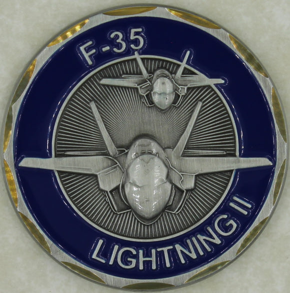 F-35 Stealth Fighter Lightning II Aircraft Air Force Challenge Coin