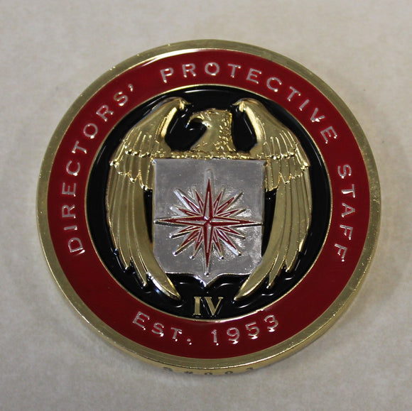 CIA Director's Protective Staff Serial Numbered Challenge Coin