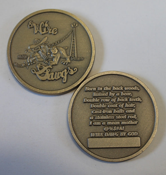 Wire Dawgs By God Air Force Challenge Coin