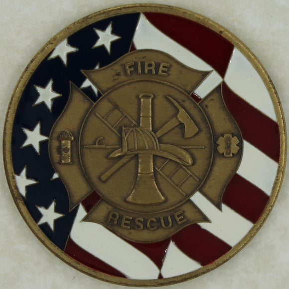 Fire Rescue Pride Commitment Service Challenge Coin