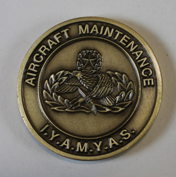 Aircraft Maintenance Badge IYAMYAS Air Force Challenge Coin