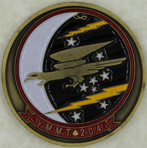 Marine Medium Tiltrotor Training Sq VMMT-204 MV-22 Osprey Challenge Coin