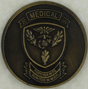 2nd Medical Battalion Marine Challenge Coin