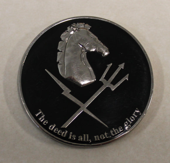 Black Squadron Naval Special Warfare DEVGRU SEAL Team 6 Navy Challenge Coin 1.75