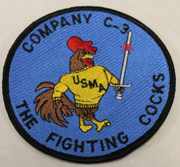 West Point C-3 Company Game Cocks US Military Academy Army Jacket Patch