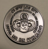 519th Military Intelligence Battalion Airborne Bosnia Silver Finish Army Challenge Coin