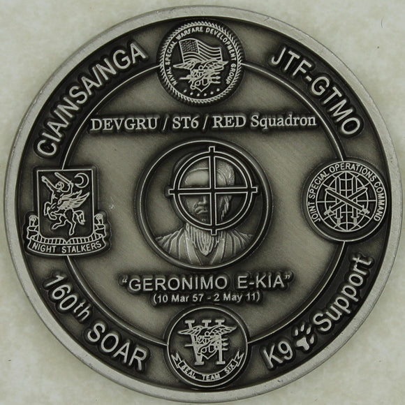 Operation Neptune Spear Bin Laden Commemorative Military Challenge Coin