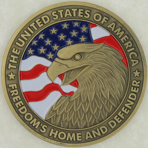 September 11, 2001 United We Stand Raising American Flag Medallion