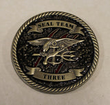 SEAL Team 3 / Three First Class Petty Officer Association Jason Navy Challenge Coin