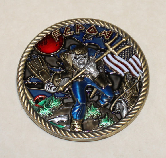 SEAL Team 3 / Three First Class Petty Officer Association Jason Navy Challenge Coin