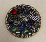 SEAL Team 3 / Three First Class Petty Officer Association Jason Navy Challenge Coin