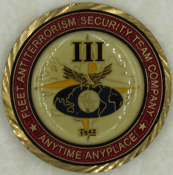 3rd Fleet Anti-terrorism Security Team FAST Marine Challenge Coin