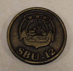 Naval Special Warfare Special Boat Unit SBU-12 Vintage Navy Challenge Coin