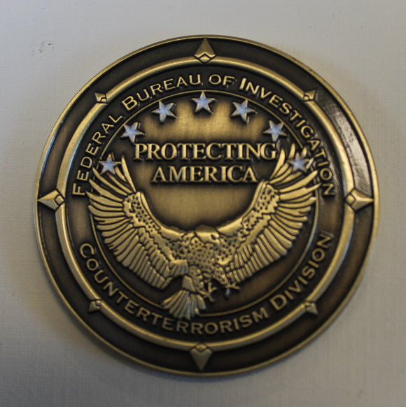 Counter Terrorism Division Federal Bureau of Investigation FBI IRAQ Challenge Coin