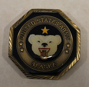 US Army Alaska Arctic Warrior Commanding General Challenge Coin