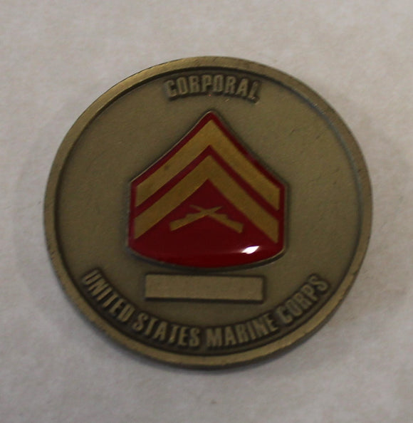 Marine Corps Corporal Cpl Challenge Coin