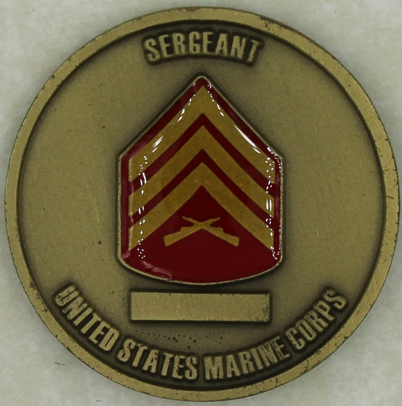 Marine Corps Sergeant Challenge Coin