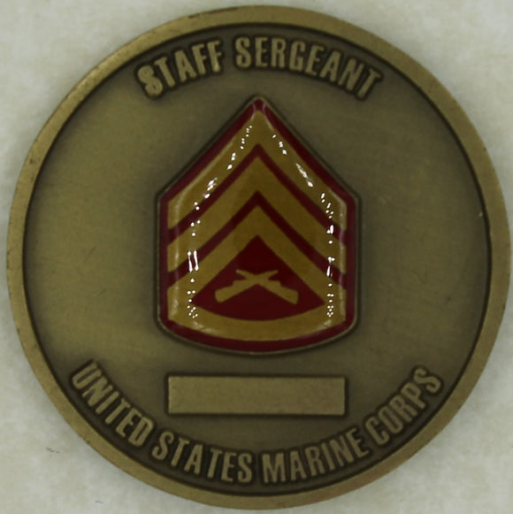 Marine Corps Staff Sergeant SSG Challenge Coin