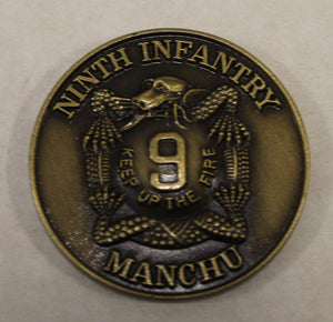 9th Infantry Regiment Manchu Bronze Army Challenge Coin