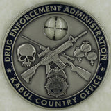 Drug Enforcement Administration DEA Sniper Kabul Office Challenge Coin