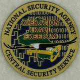 National Security Agency NSA Operation Iraqi Freedom Challenge Coin