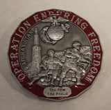 Camp Leatherneck Afghanistan Operation ENDURING FREEDOM Marine Challenge Coin