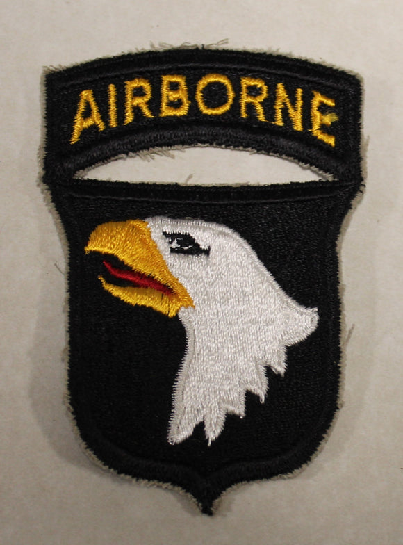 101st Airborne Division WWII Patch with Attached Tab