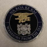 SEAL Delivery Vehicle Team One SDVT-1 Na Koa Ke Kai Warriors From the Sea Navy Challenge Coin / Vers #2