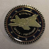 F-22 Stealth Raptor 5th Generation Fighter Jet 21st Century Air Dominance Air Force Challenge Coin