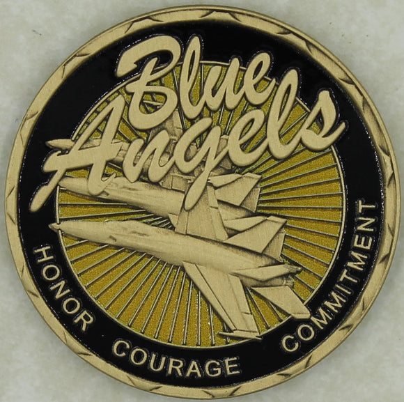 Blue Angels Demonstration Team Navy Challenge Coin