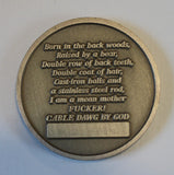 CABLE DAWG BY GOD Communications / Comm E&I Air Force Challenge Coin