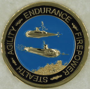 Silent Service Submarine/Sub Navy Challenge Coin