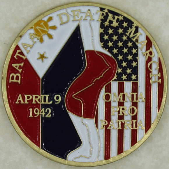 Bataan Death March Philippines Military Challenge Coin