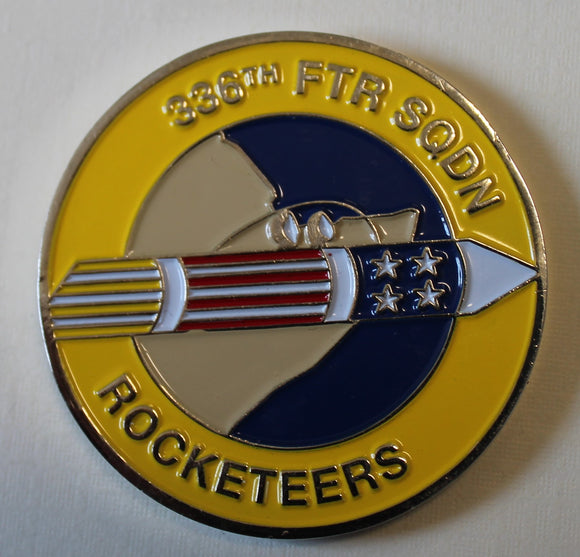 336th Expeditionary Fighter Squadron F-15E JTF-HOA Rocketeers Air Force Challenge Coin