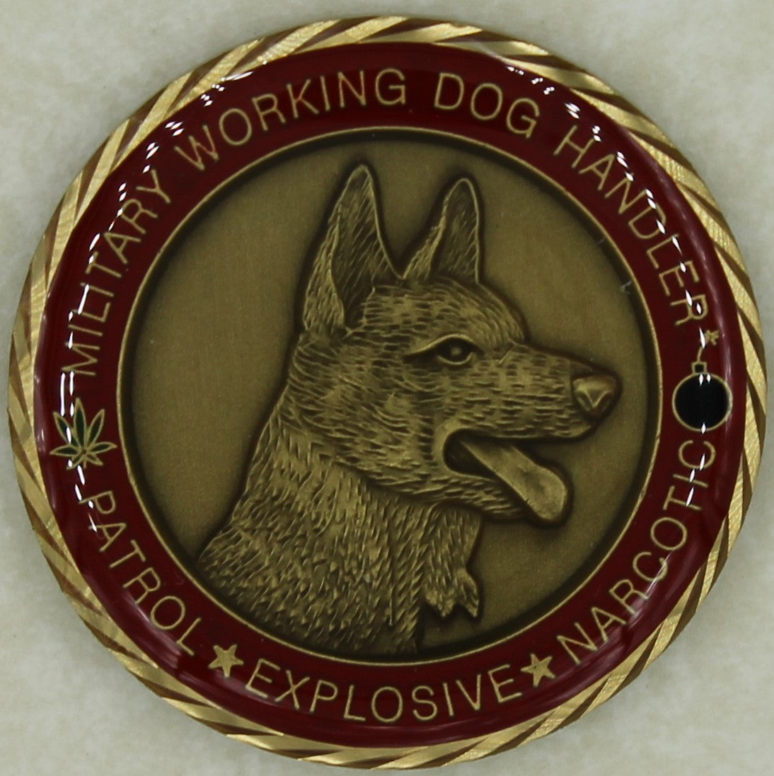 K9 Handler Working Dog We Do It Doggie Style Challenge Coin