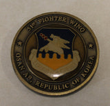 51st Fighter Wing Command Chief Osan Air Base Korea Air Force Challenge Coin