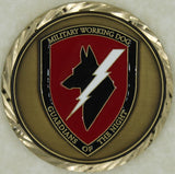 K9 Handler Working Dog DoD Search and Defend Challenge Coin