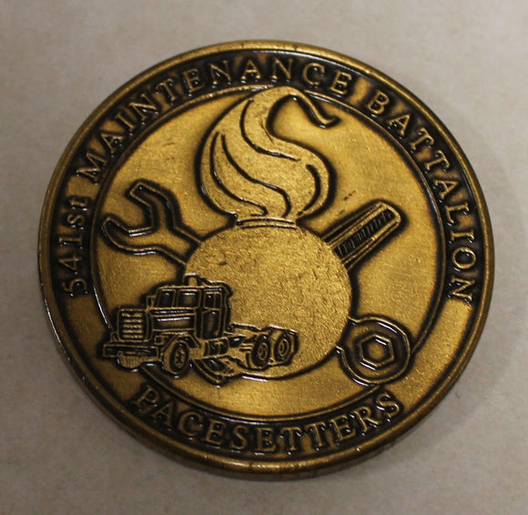 541st Maintenance Battalion Pacesetters Fort Riey Kansas Army Challenge Coin