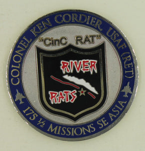 Colken Cordier USAF (RET) Vietnam POW 1966-1973 CinC RAT Air Force Challenge Coin