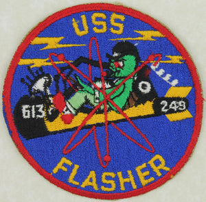 USS Flasher SSN-613 Sub/Submarine 1970s Era Patch