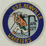 USS Renville APA 227 Attack Transport Vietnam Era Jacket Patch