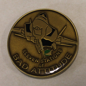 F-35 Stealth Joint Strike Fighter Weapons Integration 11 Stations of Bad Attitude Challenge Coin