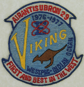 Anti-Sub Squadron 29 AIRANTISUBRON 29/VS-29 Viking 1977 Jacket Patch