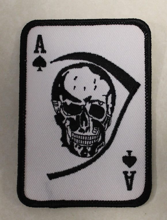 Death Card Ace of Spades Grim Reaper Patch
