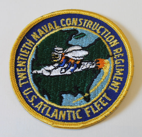 20th Construction Regiment US Atlantic Fleet Seabee Vietnam Era Navy Patch