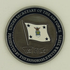 Peter B Teets Under Secretary of the Air Force Challenge Coin