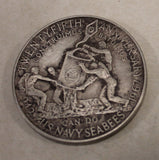 25th Anniversary Seabees / CB Can Do 1942-1967 Centennial Navy Civil Engineer Corps Silver Medal / Medallion / Challenge Coin